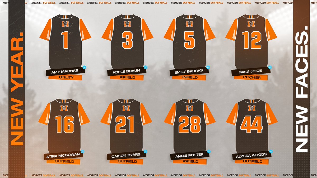 MercerUSoftball's tweet photo. We've got some new faces joining us this season! 🐻🥎 

#ETB | #RoarTogether https://t.co/r2Wjpd4apG