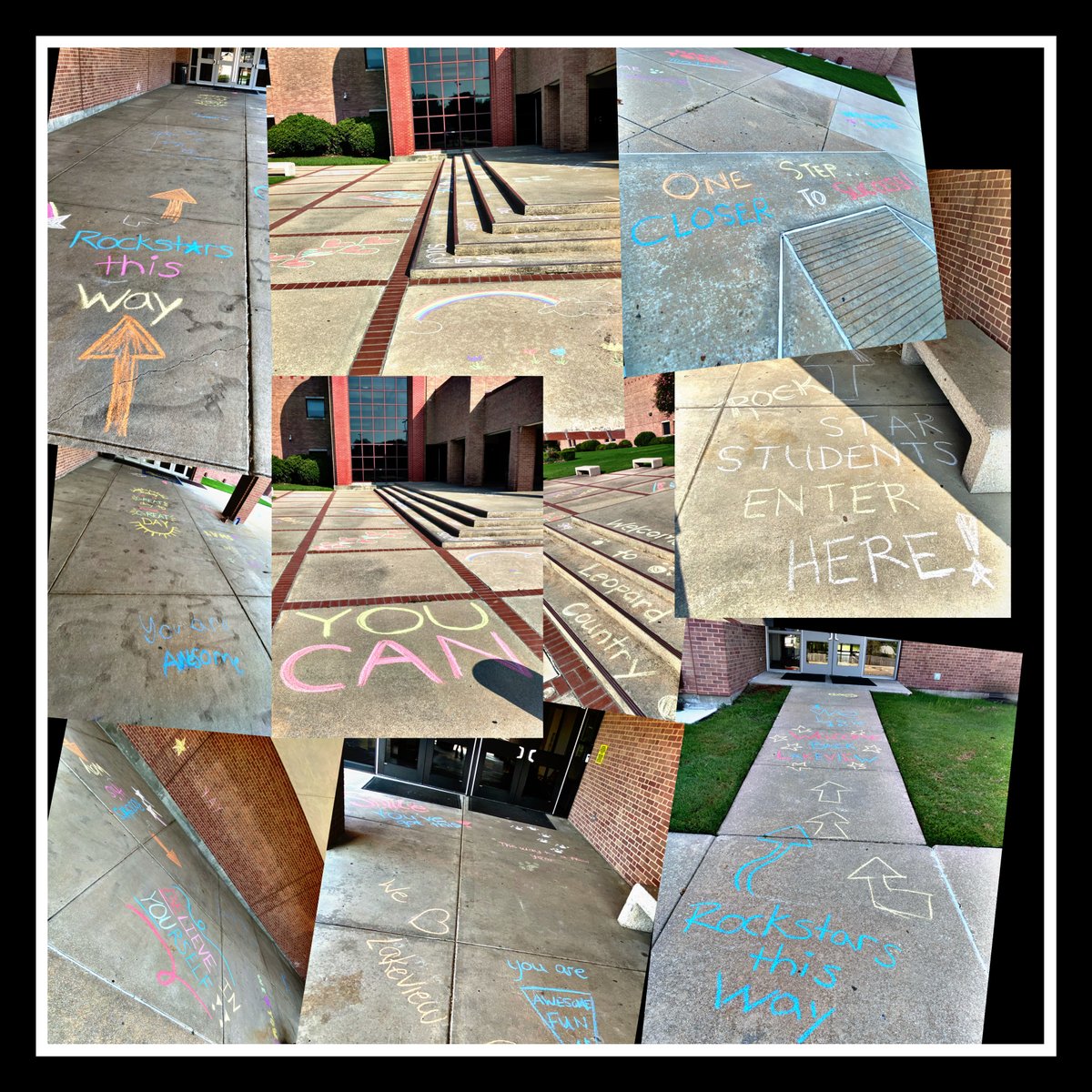 Sidewalk is all set to welcome back all our LVMS Students. Thank you to everyone who helped decorate the sidewalk for our students. We hope this welcomes them back and they have a great school year! Here's just a few pics of the creations.