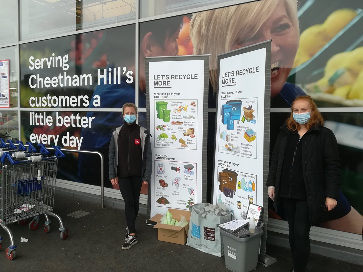PoppySoldatos's tweet photo. I promise this my last tweet of the day. It's been a busy day in our store.
Always a pleasure to have @MollyandRachel from @Biffa with us, talking to our customers about how we can all recycle better.
#helpingourenvironment 
@Tesco #CheethamHill https://t.co/CGbw93ZwP5