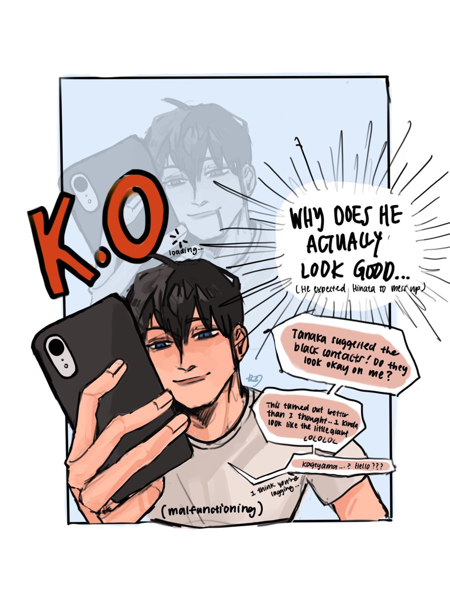 bts of hinata's black hair debut

#Haikyuu #kagehina 