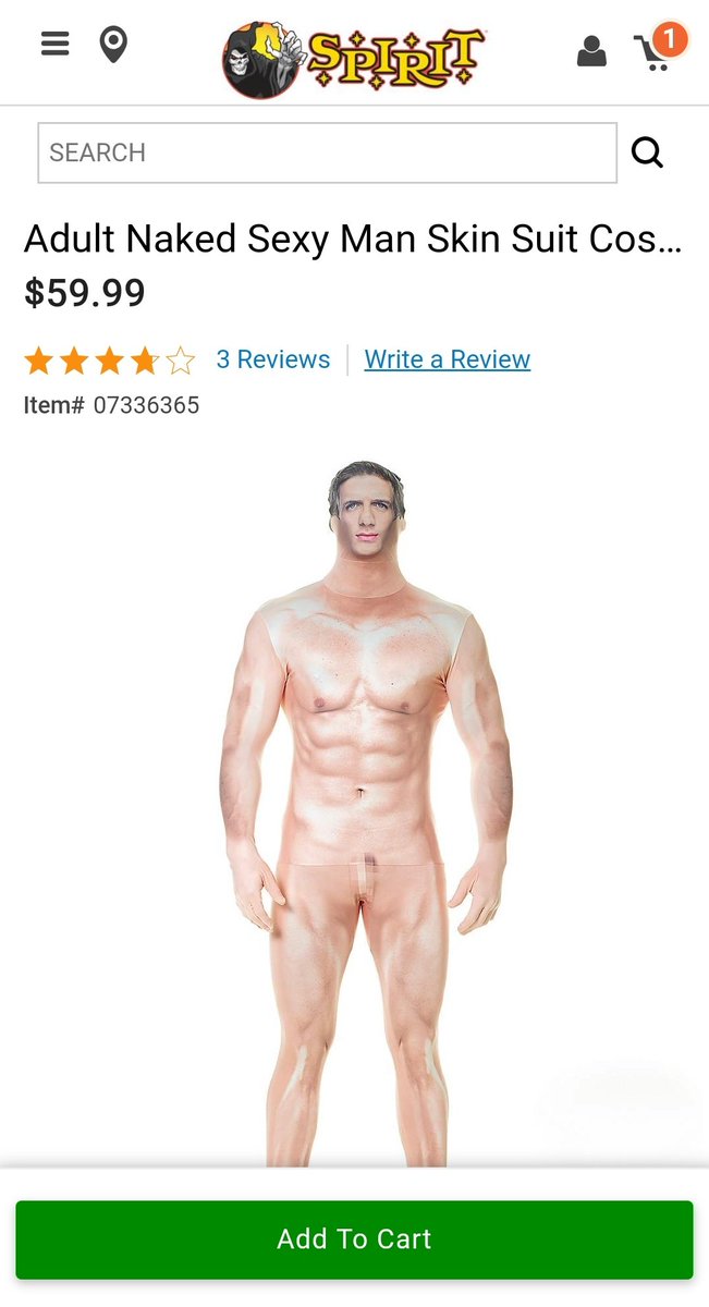I went to Spirit Halloween's Website and this is the only 'Men's' costume  labeled 