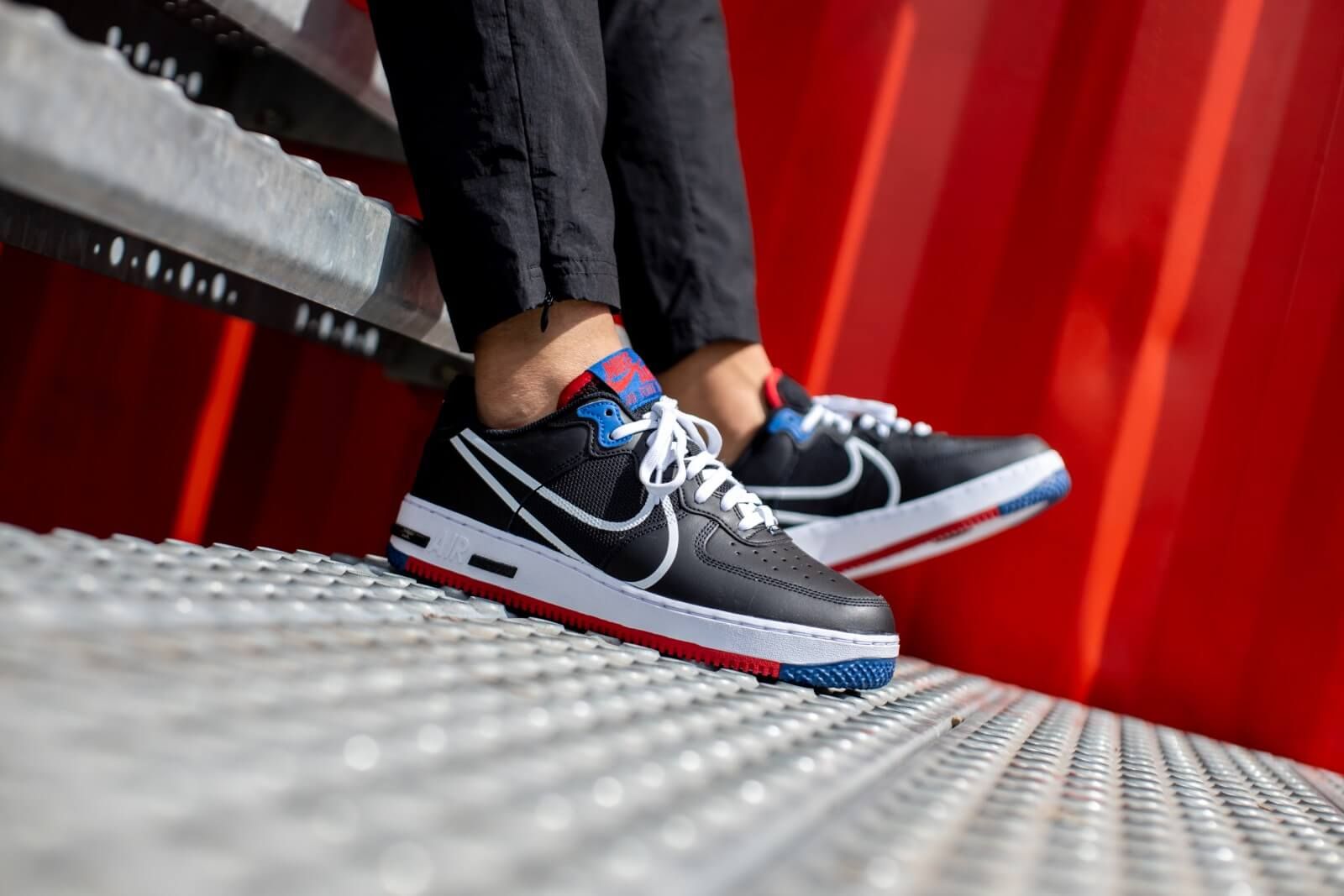 KicksFinder on X Ad The Nike Air Force 1 React Black White Gym Red is just 90 Free shipping at Foot Locker Use code 25LABOR in cart. https t kHtP2w373y https t YYbJdCmbGQ X