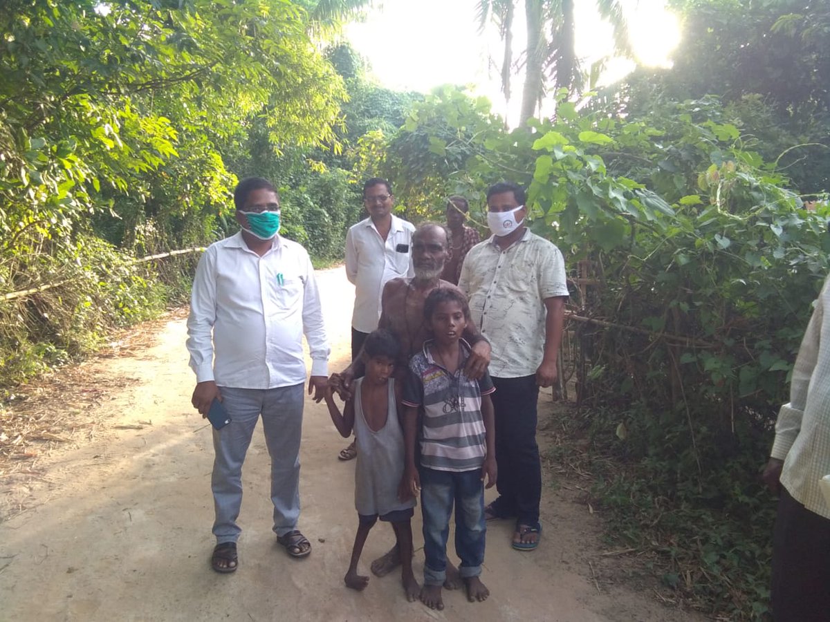 Visited the house of Dinabandhu of santimuni village of Gadabisunpur GP