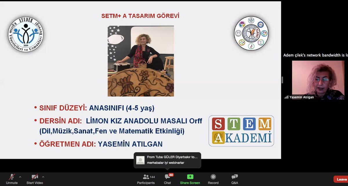 Stem_Akademi's tweet photo. EYUDER STEM Akademi Malatya il ve ilçe koordinatörlerimizin liderliğinde hazırlanan MALATYA Okul Oncesi STEM Webinarından kareler #stemakademi #eyuder #sevalorak #ademçilek #işimizeğitimgücümüzeğitim #ülkükalekaraaslan #malatya #okulöncesi #stem #kodlama https://t.co/5sZ2BlIJJJ