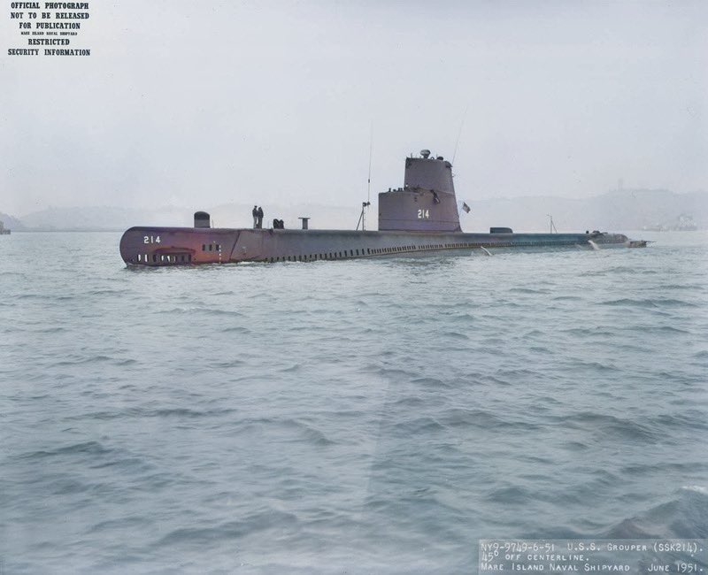 JPR_SSN804's tweet photo. #SubSunday The #SSK was a specialized submarine mission in the 1950s that saw #WW2 #Gatoclass veterans converted with special sonars and fire control updates and new small boats ready to lie in wait for passing USSR Subs.  By 1960s the specialized ASW roll became common all subs https://t.co/h3mHSX62v5