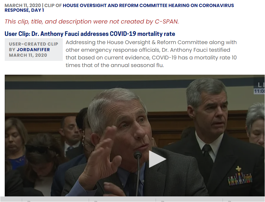 6/ the expert who, according to Brown, made the 10x error in testimony to Congress is, by now, well known to all of us. It was, needless to say, Anthony Fauci.