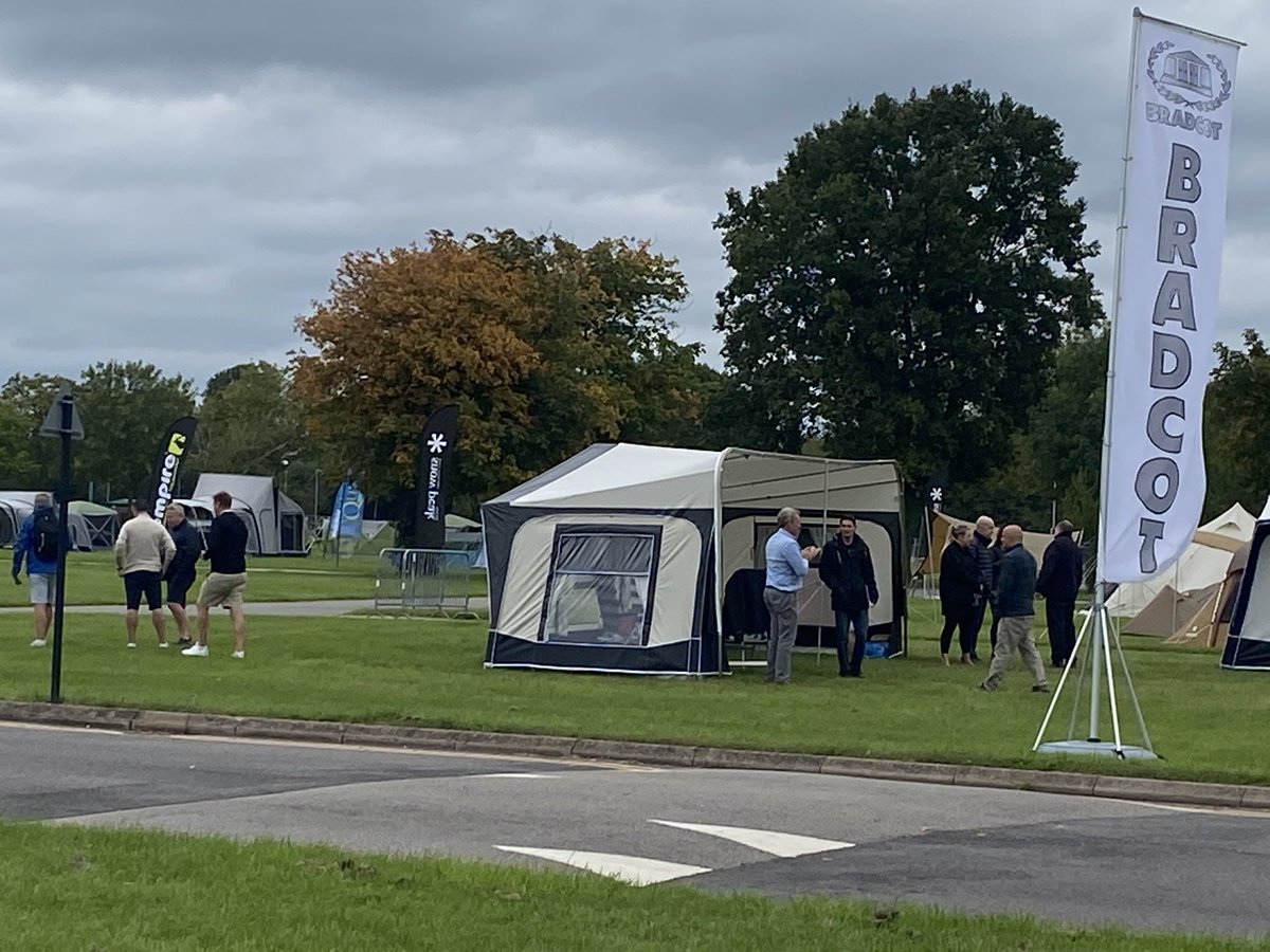 MCS_PR_EVENTS's tweet photo. Busy first two days at the Tent &amp; Awning Trade Show. A fantastic buzz and atmosphere, everyone glad to be meeting face to face (social distancing that is) one more day to go tomorrow  #outdoors #campinggear #camping   #awnings #tents #tradeshows #events #networking https://t.co/H3lKjYSTE7