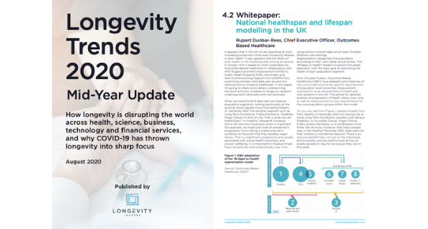 longevityleader's tweet photo. "We should be looking to catalyse a shift in social attitudes to #ageing” 
Thanks to Dr Rupert Dunbar-Rees, CEO @OBH_UK for contributing the whitepaper "National #healthspan &amp; #lifespan modelling in the UK" to the #Longevity Trends 2020 Report
Read more
https://t.co/E3dvPcsJMT https://t.co/s99SWKlyRU