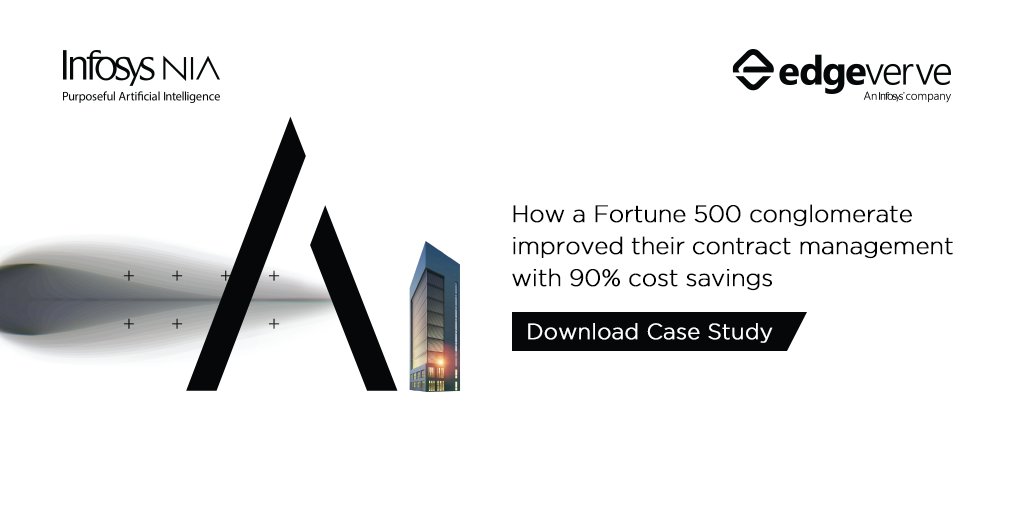 edge_verve's tweet photo. Learn how Infosys Nia helped its client improve their contract management process and achieved over 90% cost savings.

Download the case study and explore more insights: https://t.co/IkAWao94mY

#ContractAnalysis #Contracts #ContractManagement #Nia  #AiInContracts https://t.co/2i22bAScr7