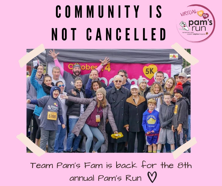 #PamsrunNB team spotlight is shining on Team Pam's Fam! Back for their eighth year and running strong.