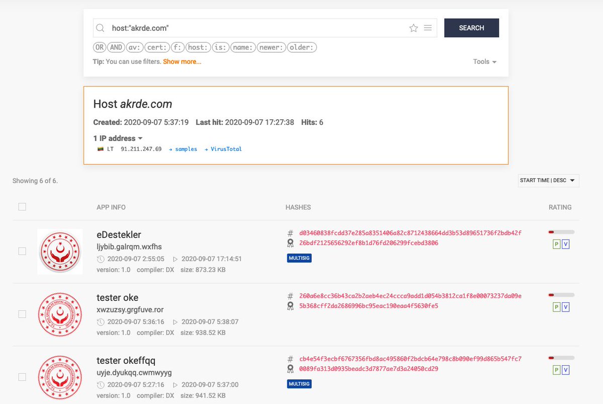 apklabio's tweet photo. @malwrhunterteam Five more samples under the same C&amp;C (akrde[.]com)
https://t.co/ug2MtG7eZ0 https://t.co/nXBzLnydNi