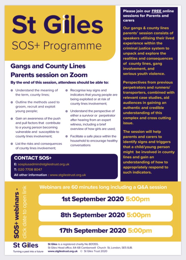 SancroftAcademy's tweet photo. A useful programme for the ##ASHSCommunity https://t.co/wBoxDr1KWi