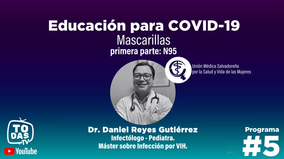 En nuestra campaña Educación para COVID-19, el doctor <a href="/dalregu/">dan 🦠</a> habla sobre la efectividad, uso y funcionamiento de las mascarillas N95.
Entra al link: bit.ly/UMmascarillaN95