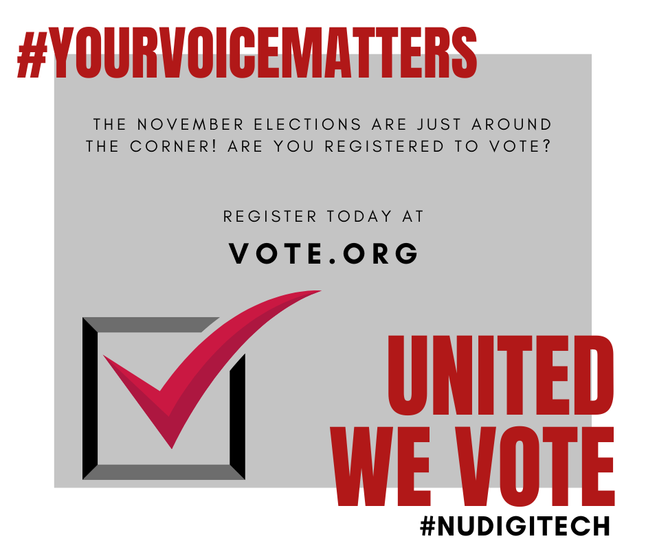 NudigiTech's tweet photo. They say the early bird catches the worm. The November elections are just around the corner. Don't wait to check your #VoterRegistrationStatus.Check your state's election deadlines and give yourself enough time to #VOTE.✍🏼
Everything You Need to Vote - https://t.co/jFM36boWPX https://t.co/E8jxcODTXN