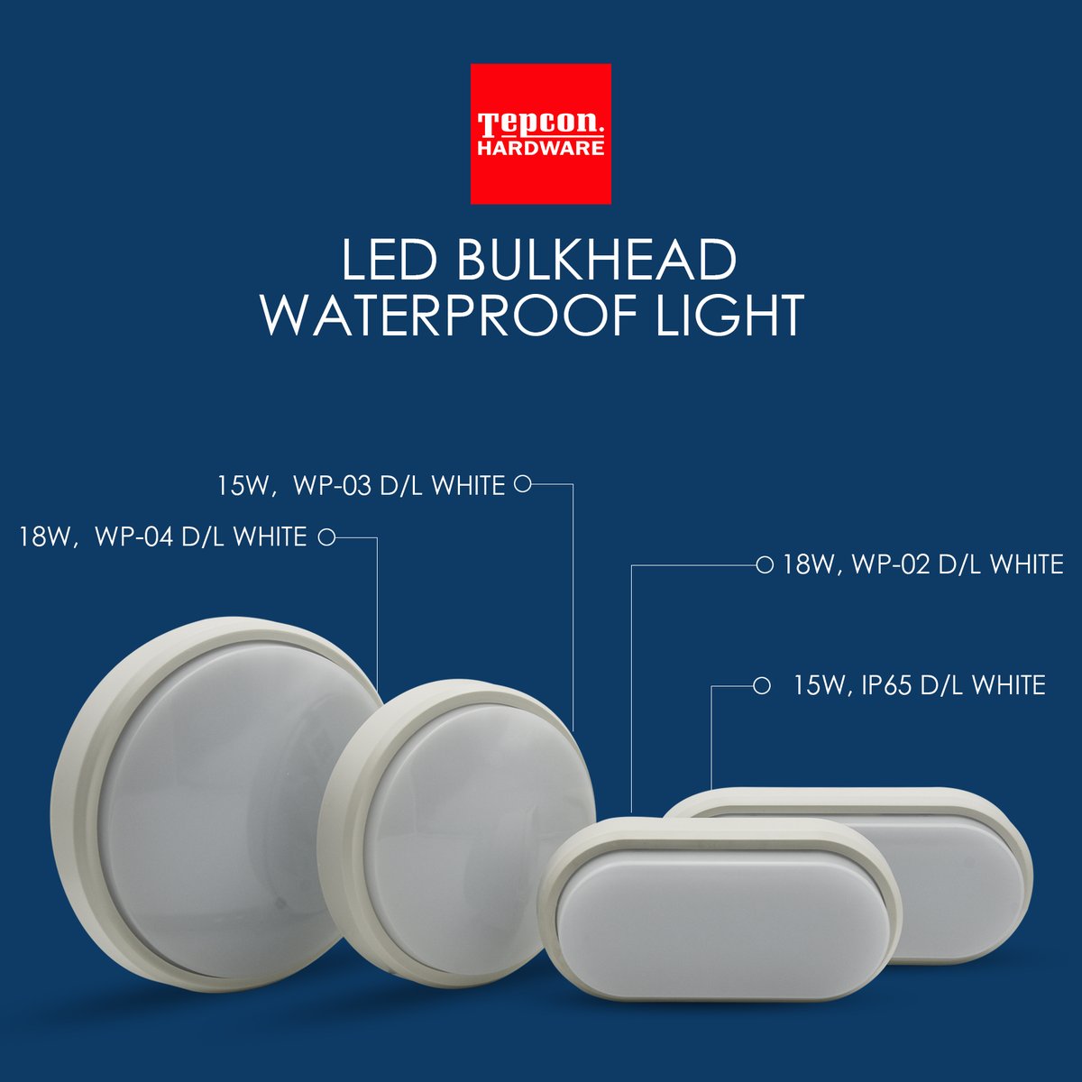 LED BULKHEAD WATERPROOF LIGHT

Follow the link below to find more info:
tepcon.com.mv/v1/product-cat…

#tepcon #tepconhardware #homedecor #hardware #building #interior #design #decoration #led #ledlights #waterproof #bulkhead
