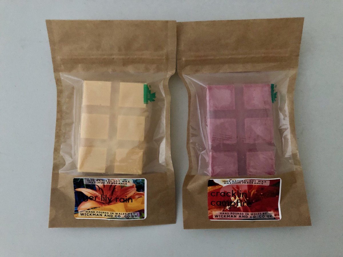 WickmanAndCo's tweet photo. This is the new packaging for our soy wax melts. We’re phasing out our clam-shells &amp; replacing them with 💯 biodegradable resealable pouches, even the ‘window’ is #plasticfree 

#GoingGreen #recycle #green #environment  #ecofriendly #climatechange #sustainability #savetheplanet https://t.co/zH6etCqSgj