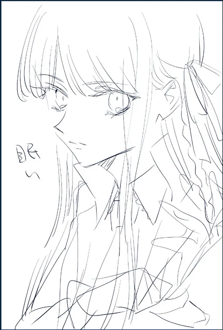 ねむいけどどうしてもらくがきがしたい 