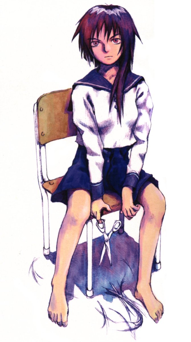 lainscreens's tweet photo. From Serial Experiments Lain: An Omnipresence in Wired Artbook (1999) https://t.co/Ju2htvSzRF