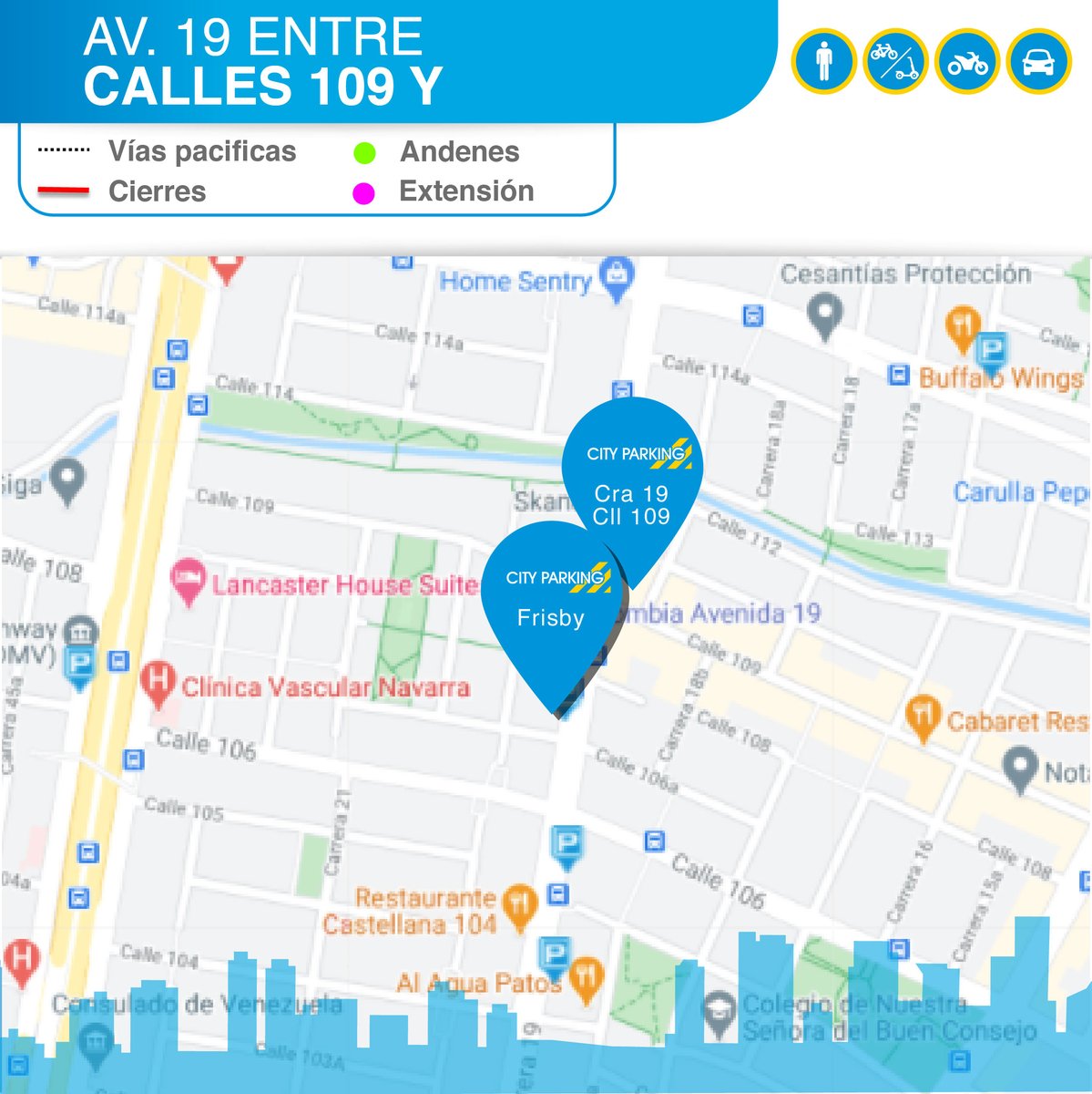 indigoparksas's tweet photo. #CityUsuario ubica el parqueadero dónde es más fácil dejar tu vehículo mientras disfrutas de #BogotáACieloAbierto @DesEconomicoBog 💛❤️ ⬇️
📌 Cl 117 #6A-60
📌 Cra 5 #119B-00
📌 Av. 19 #106A-45
📌 Av. 19 #109-50
📌 Av. 19 #122-49
📌 Avda. 19 #125-17 https://t.co/FwMmVaixBr