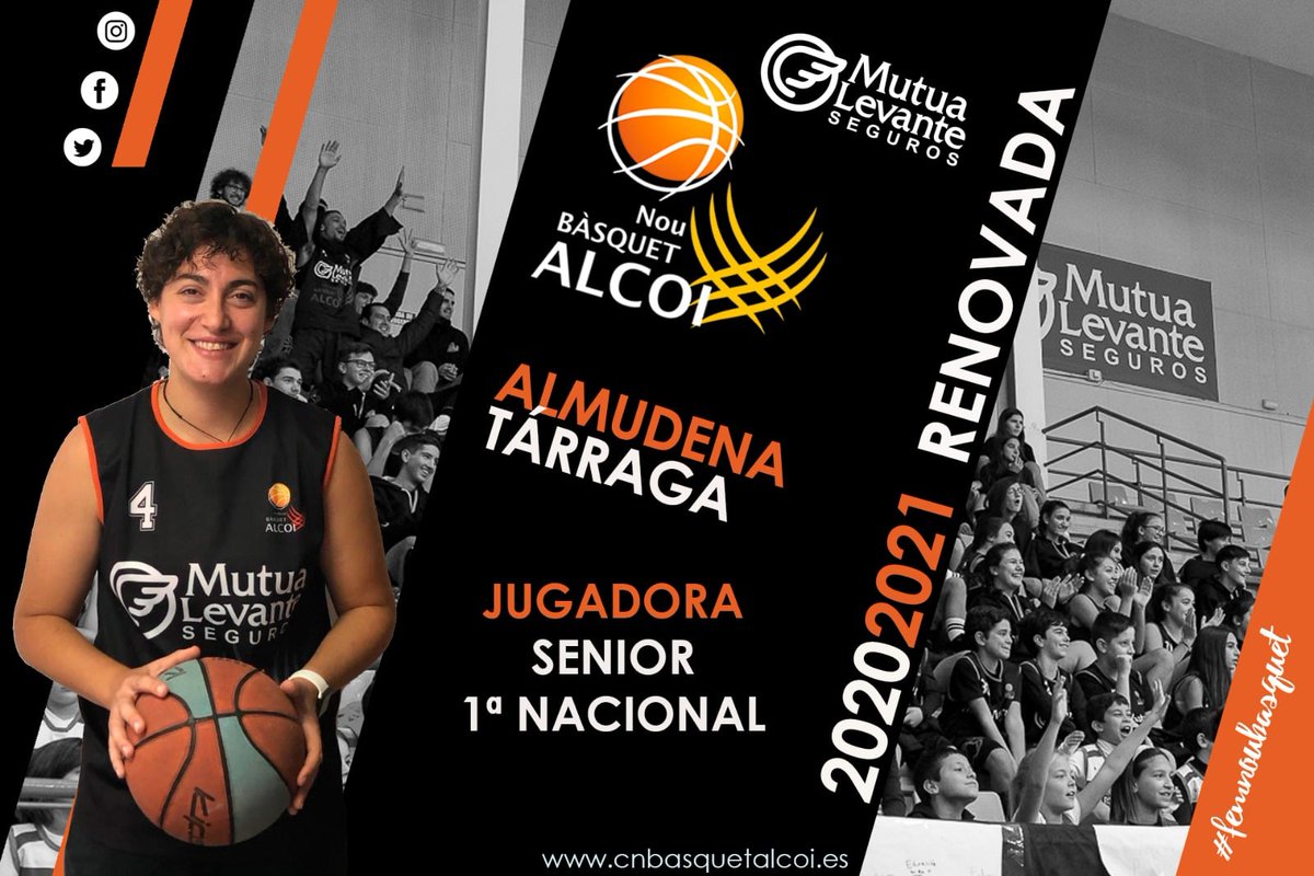 CNBAlcoi's tweet photo. SENIOR FEMENINO
ALMUDENA TÁRRAGA MÍNGUEZ
RENOVADA
01/12/1988
La yeclana, lleva 🔟 temporadas en el club y la consideramos como una alcoyana más. Es un pilar importante dentro de la zona.
También forma parte del Staff de técnicos del club y se ha consolidado como entrenadora https://t.co/NjAUJj9dhC