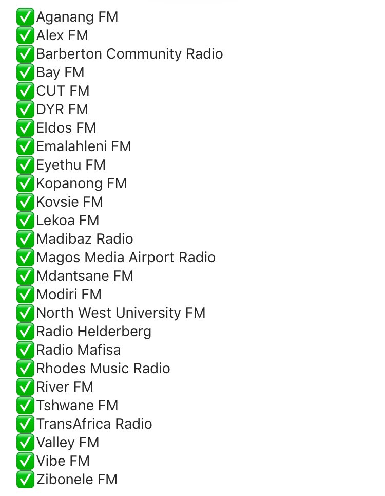 weplug_music's tweet photo. #ProjectWrap
A rising newcomer, thank you to all the below stations for playlisting @Kuchicola‘s #HideAndSeek. We loved hearing this song on your stations.
#RadioSampling #WePlugMusic #MusicServicesAfrica https://t.co/0FJrLbN7fW