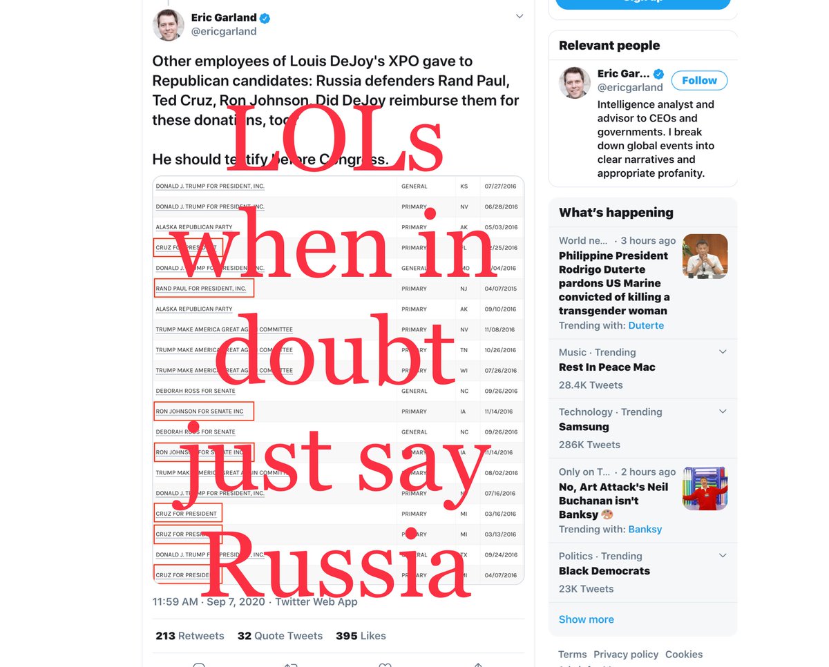 I will never understand people who-intentionally withhold documents-portent like they know “insider shit”-consistently engage in plagiarism-spewing false hope-corrosive disinformation-traffic in soft porn counterintelligence mysticI said what I said https://twitter.com/File411/status/1302803071974678529?s=20