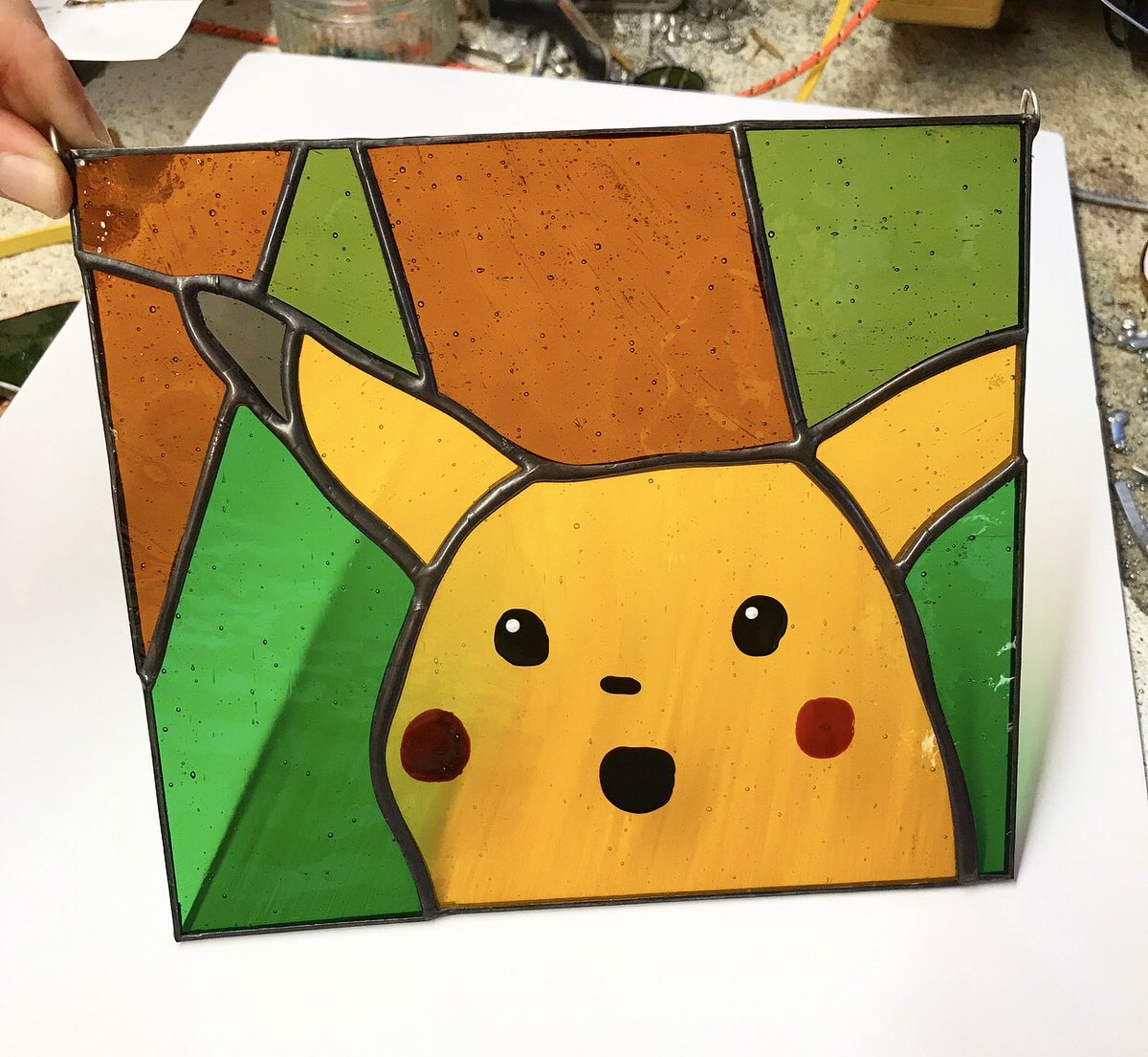 Stained Glass Pikachu - Sticker – MM6K