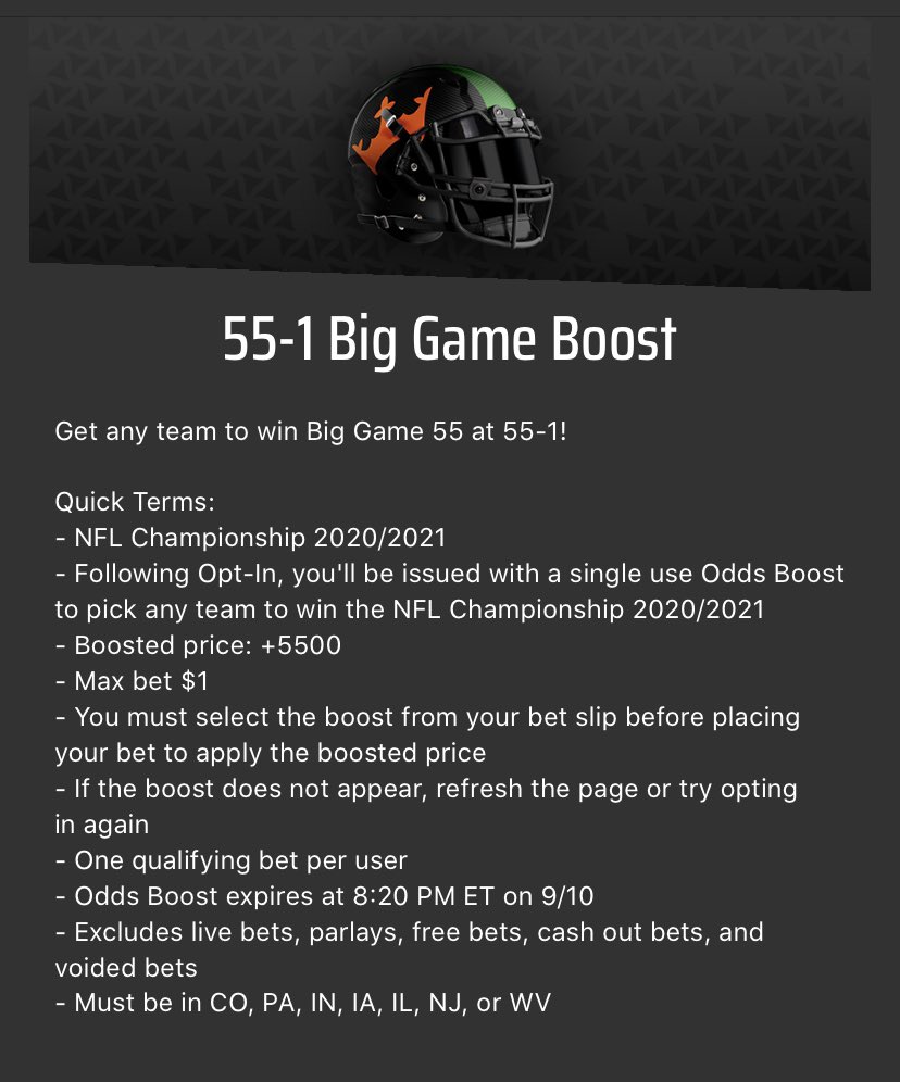 PrestoPromos's tweet photo. $1 to win $55 on the Chiefs winning the Super Bowl? Sure

🟢DraftKings https://t.co/tnmOwodXRO
