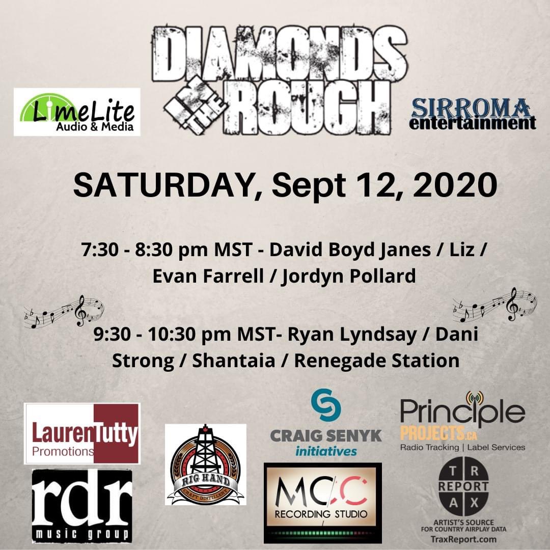 RenegadeStation's tweet photo. THIS Saturday night- we are so pumped to be part of the Virtual Diamonds in the Rough showcase! Thanks to @SirromaEnt and Angie Morris for putting this on for artists across Canada! Grab your favourite beverage and tune in to watch!
#ditr2020 https://t.co/PHTUPpiHD5