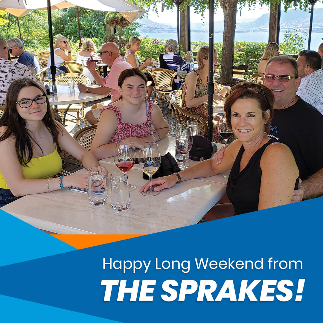 Happy Labour Day Long Weekend from the Sprake Family! We hope you've been as fortunate as we have to enjoy a break from business with family and friends this summer
•
#LabourDay #SprakeFamily #LongWeekend #Family #Inspiration #GoodFortune #Blessed #ColinSprake