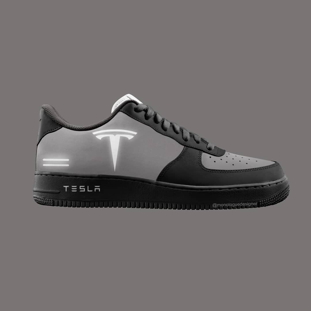 tesla nike air force 1