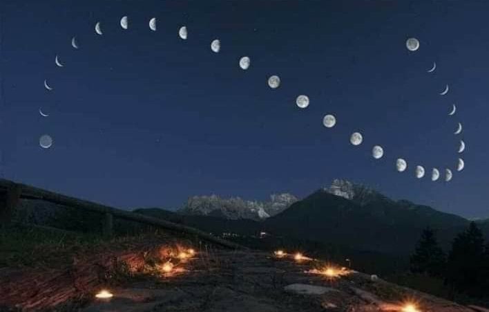 Mjesec slikan svaki dan 28 dana u isto vrijeme, sa istog mjesta.