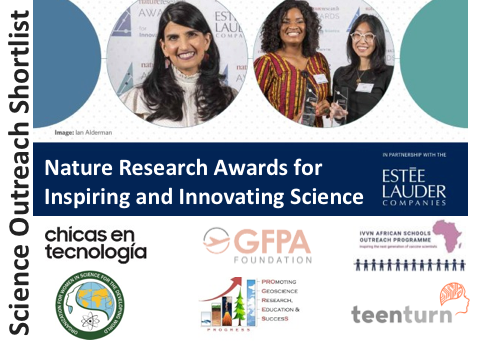 Being recognized by the most prestigious academic journal in the world, <a href="/nature/">nature</a>, alongside 
<a href="/chicasentec/">Chicas en Tecnología</a>
@GFPAfoundation
<a href="/IntVetVaccNet/">IVVN</a>
<a href="/OwsdSecretariat/">Org. for Women in Science for the Developing World</a>
&amp; geosciencewomen.org
is the greatest of honors. Thank you judges &amp; congratulations to our fellow #womeninSTEM nominees.