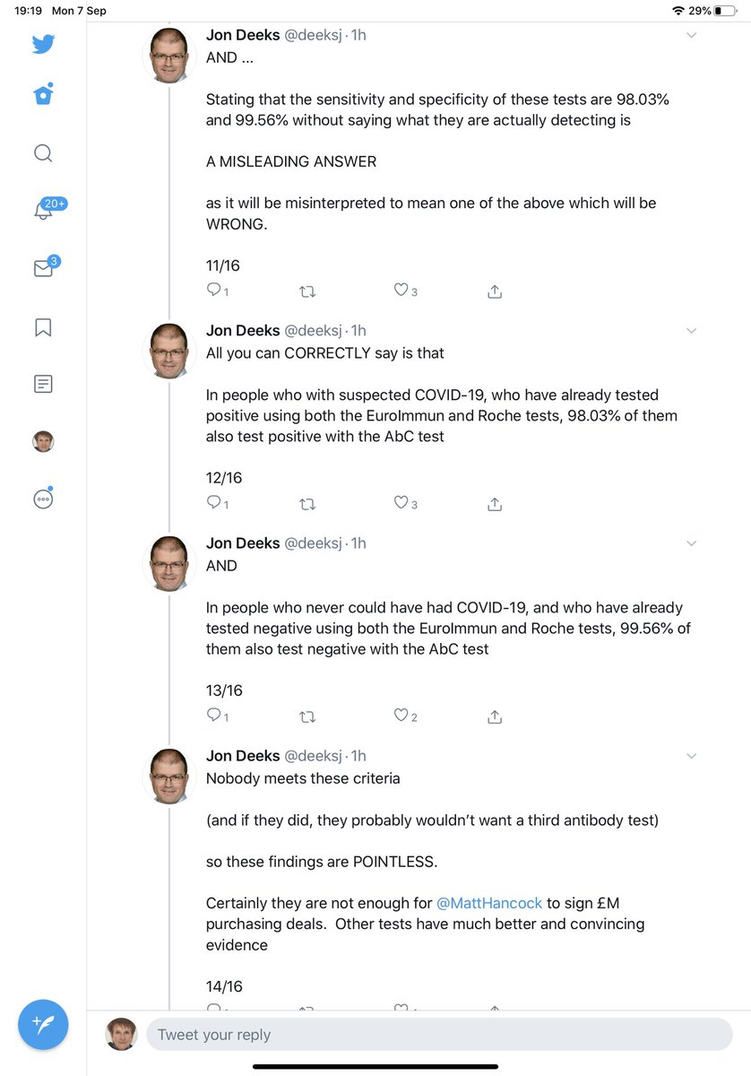 Read the thread. Over and over again.Inadequate validation and misrepresentations as to accuracy.Prof Sir John Bell, the Gov test “Czar” has some very serious questions to answer.What does he know about the people behind this company and its parent company.