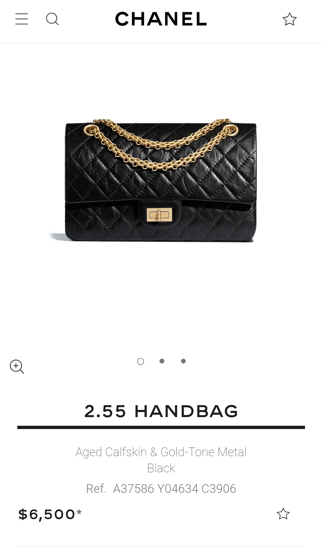 CHANEL 2.55 Handbag (A37586 Y04634 C3906)