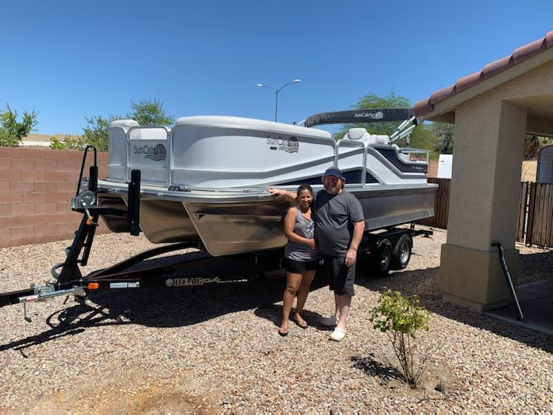 blkbeardmarine's tweet photo. Congrats Nevada from Henderson, NV showing off his new 2019 Suncatcher V322SS.

https://t.co/vGmCc66hRl https://t.co/OmKeRySlJM