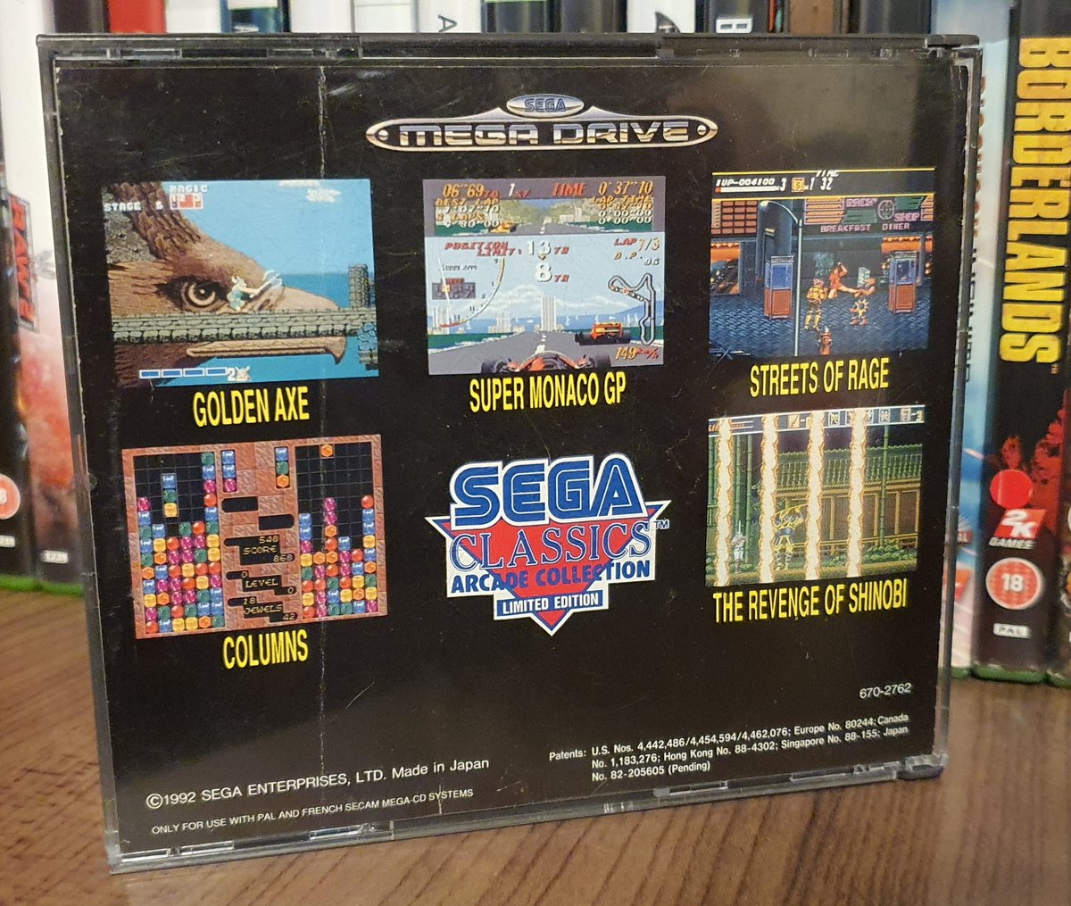 #MegaDriveMonday #MegaCDMonday

Here is the SEGA Classics Arcade Collection on the SEGA Mega CD. 

A fantastic collection of arcade games from the Mega Drive. 

Streets of Rage, Golden Axe, Super Monaco GP, Columns and The Revenge of Shinobi.

Five absolutely stella titles.