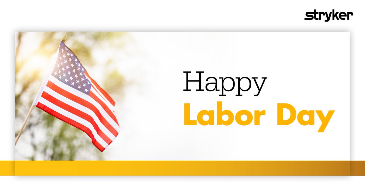 Wishing you and your families and safe and happy Labor Day weekend from the Foot & Ankle team at Stryker! #labordayweekend #strykerfootankle