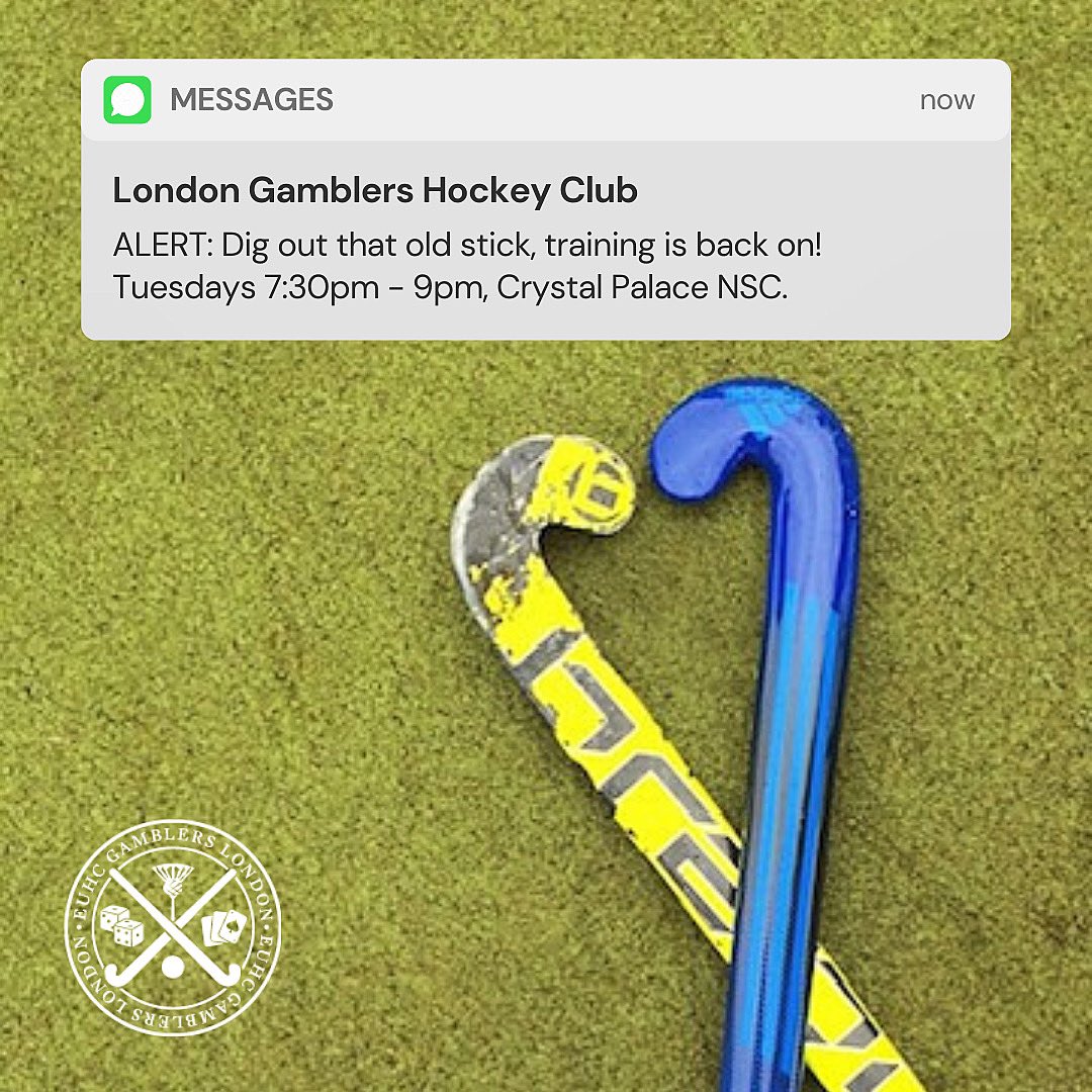 Hockey season resumes this week! First session is tomorrow. Crystal Palace national sports centre 7:30pm - 9pm🏑  #hockey #londonhockey #LGHC #londongamblers #sports #fitness
