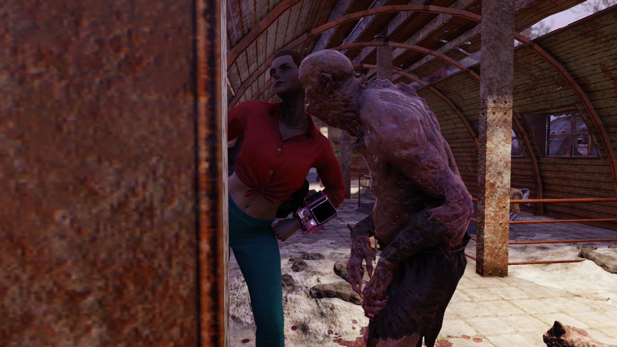 A simple kiss on the cheek. 😚

#Fallout76  #Fallout #PhotoMode #Xbox #LoveInTheWasteland