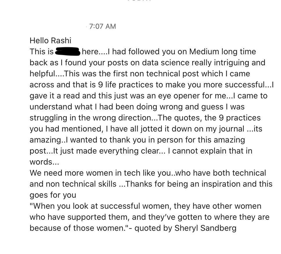 Indeed, the deepest craving of human nature is the need to be appreciated. Cold texts like this are the only motivation one needs to keep writing!🌟🥂