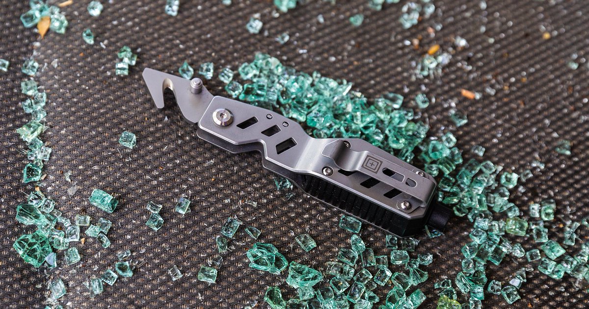 511Tactical's tweet photo. If you're in a serious crash and find yourself caught in a seat belt, the last thing you want to use is a regular folding knife. A seat belt cutter has a protected edge that will always stay sharp enough slice through the belt without the risk of cutting yourself in the process. https://t.co/jkb5Uol8Gl