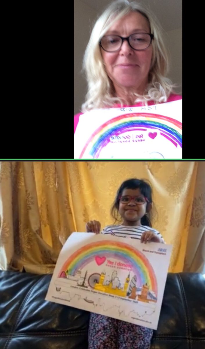 LisaWil17225435's tweet photo. Tom said yes to OD & Gift of Life. Now four years on Fatima is showing me (Tom’s Mum) her colouring for OD week 2020. Adorable! @StephLunch @LLTGL #OrganDonationWeek #SuperheroInside @WTGF_Games @DonorFamilyNetw https://t.co/2vZmIlPaPj