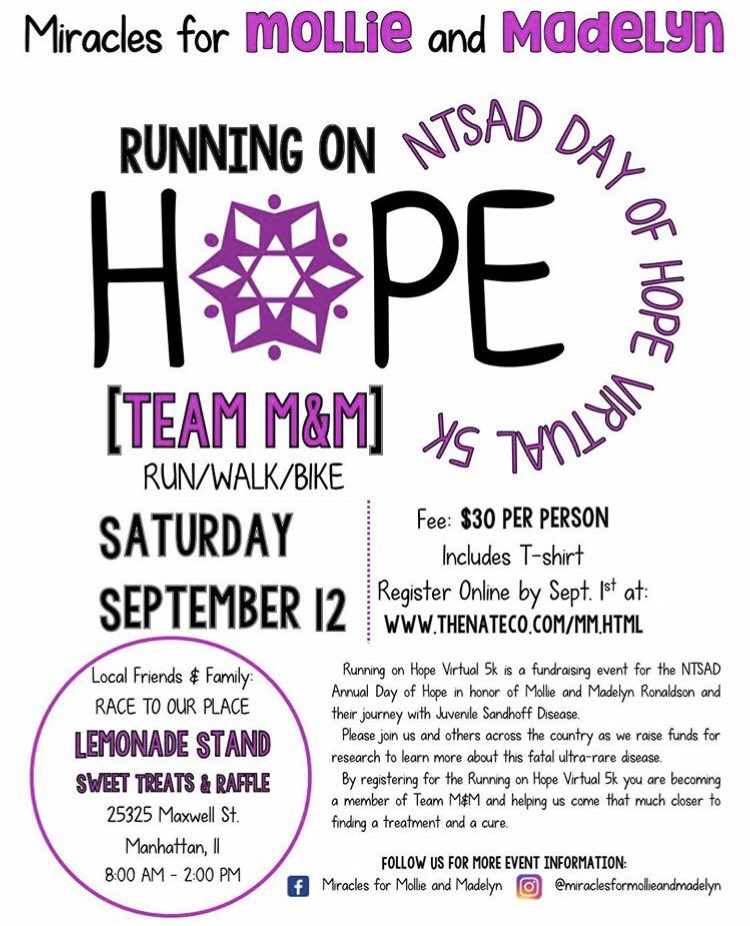 perillomjhs's tweet photo. It’s not too late to get signed up for the Team M&amp;M - Running on Hope Virtual 5K! Show your support by participating or donating in honor of two amazing girls! #DemonStrong #TeamMandM https://t.co/RNUNpR7Y2G