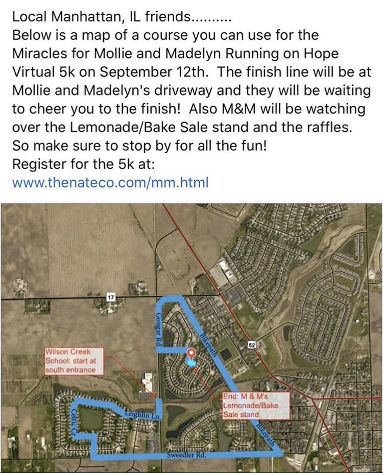 perillomjhs's tweet photo. It’s not too late to get signed up for the Team M&amp;M - Running on Hope Virtual 5K! Show your support by participating or donating in honor of two amazing girls! #DemonStrong #TeamMandM https://t.co/RNUNpR7Y2G