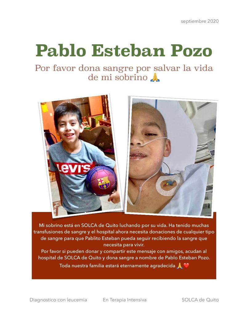 FranciscoRivad's tweet photo. Quienes somos padres sabemos que podemos dar la vida misma por un hijo. 
Por favor su ayuda con este caso de una familia amiga.
@coparental_ec @fabriciovelav https://t.co/j5ZHdAWsVI