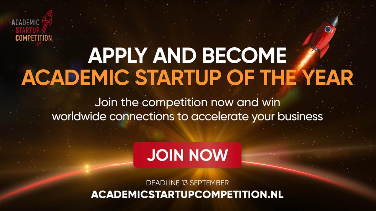Techleapnl's tweet photo. The Academic Startup Competition is back again and, this year, we’ve teamed up with CES Unveil to create a brand new program. Ready to get the visibility your academic startup needs? 
Register here before September 13th 👉🏼 https://t.co/Z8WBlZEE2v
#ASC2020 #TechleapNL #deVSNU https://t.co/oAUOATnBMj