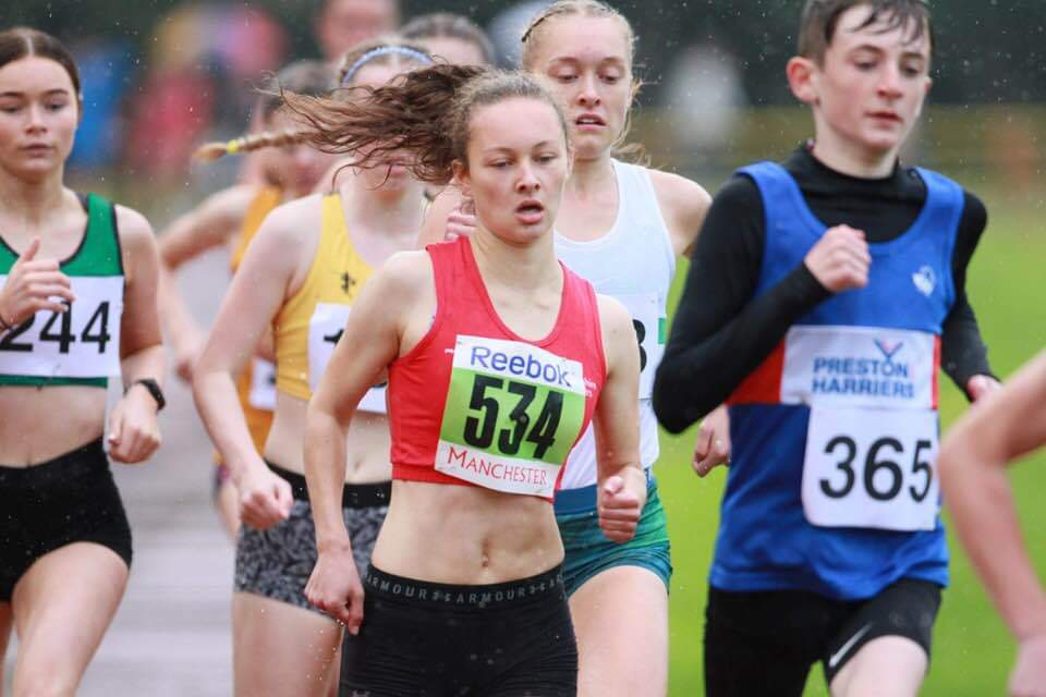 _TeamRussell's tweet image. Big personal best from Shen at the Trafford AC open meeting yesterday ... Still not quite hitting the times we know she is capable of and the training is suggesting. Still very new to 1500's. Who would have thought it a year ago we would have Shen running anything but 800's.