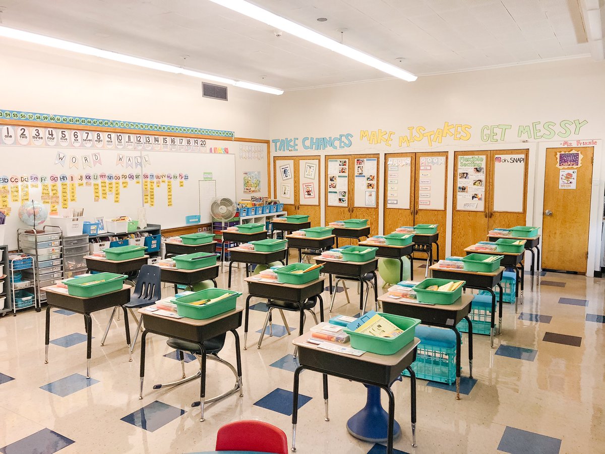 Room 123 is ready for tomorrow! There are certainly a lot of emotions heading into the 1st day. We’ll work through them all and take it one day (okay, hour) at a time! Here’s to all the smiling faces (&amp; eyes) we get to see tomorrow. 💕Best of luck to everyone in this first week!