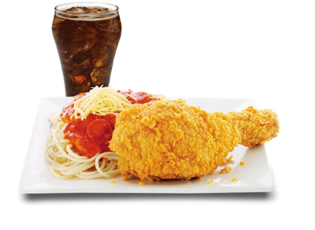 Fried chicken drumstick and spaghetti with Bolognese sauce @ Mcdonalds. I wish I could try it. Unfortunately Mcdonalds will not let anyone open up a Halal Franchise Store. Please sign our petition to convince them. 
#halal #halalfood #mcdonalds #halalfood #halalmcdonalds